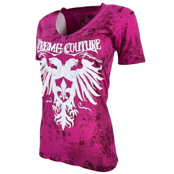 Xtreme Couture By Affliction Women's T-shirt Rain - Picture 8 of 12